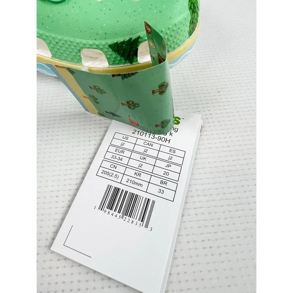 Crocs Classic Clog Animal Crossing (Kids) - 210113-90H - Size J2 - Brand New